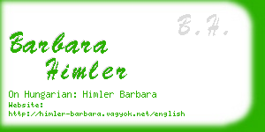 barbara himler business card